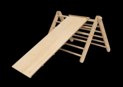 Ette Tete houten pikler 2 elementen - triangle klimrek incl. glijbaan - Sipitri -