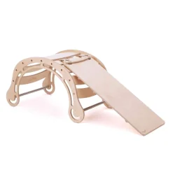 KateHaa Houten rocker Klimboog Original met glijbaan - Natural - Sale
