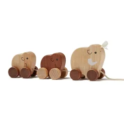 Kid's Concept Houten trekspeeltje mammoet familie - Neo - Sale