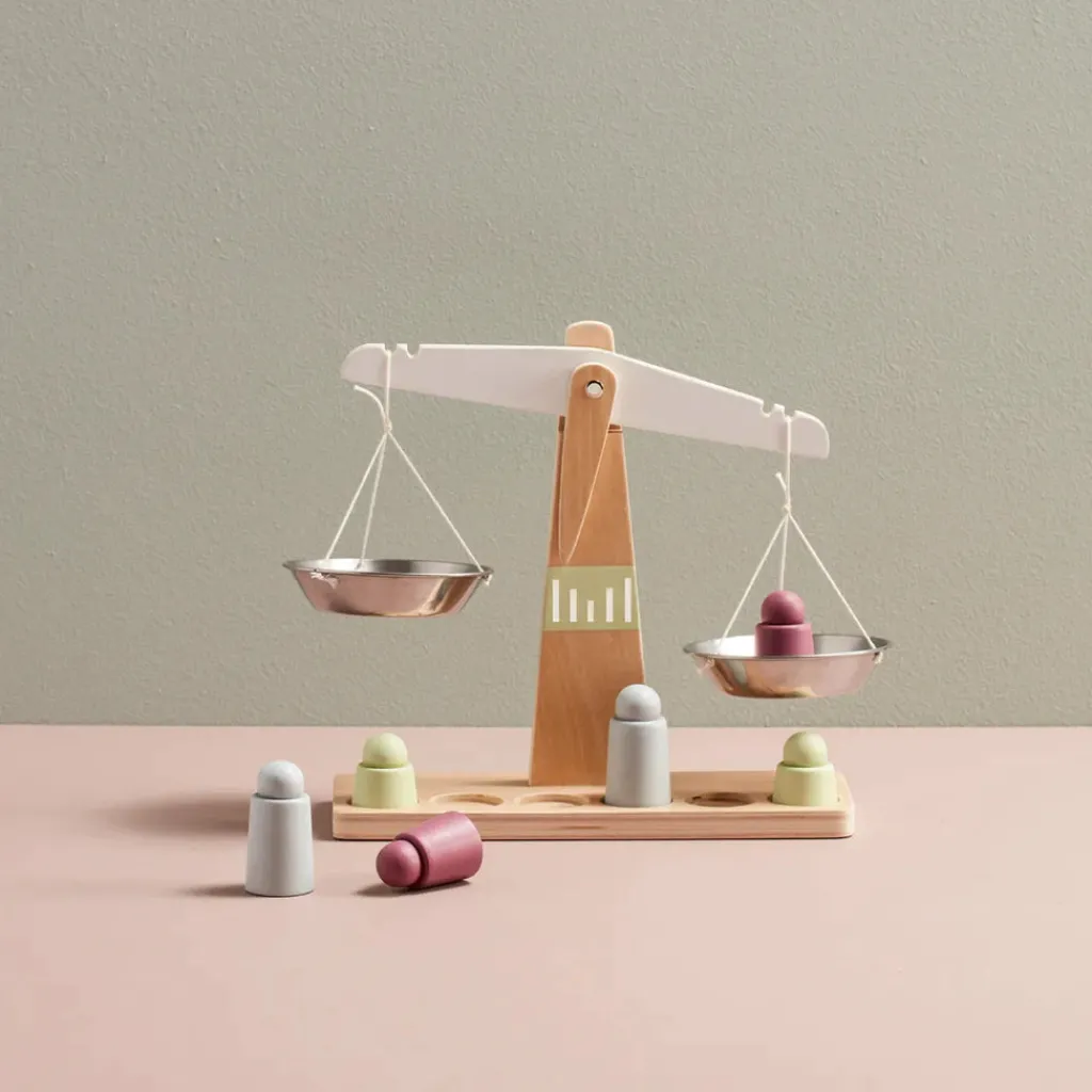Kid's Concept Houten weegschaal - Hot