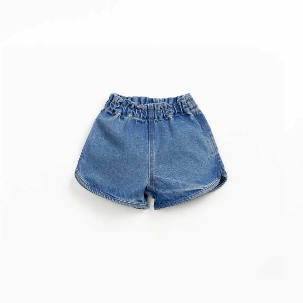 Play Up Jeansshort - Medium blue denim - Outlet
