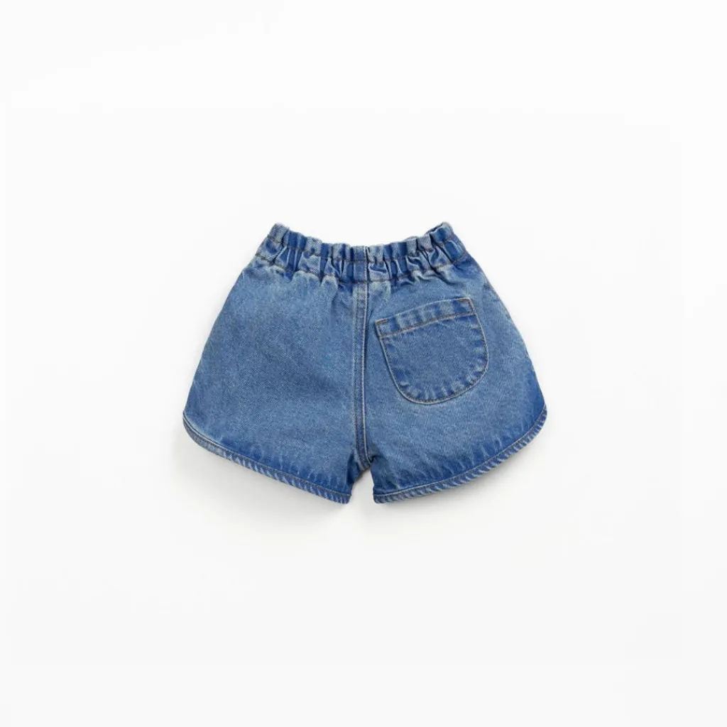Play Up Jeansshort - Medium blue denim - Outlet