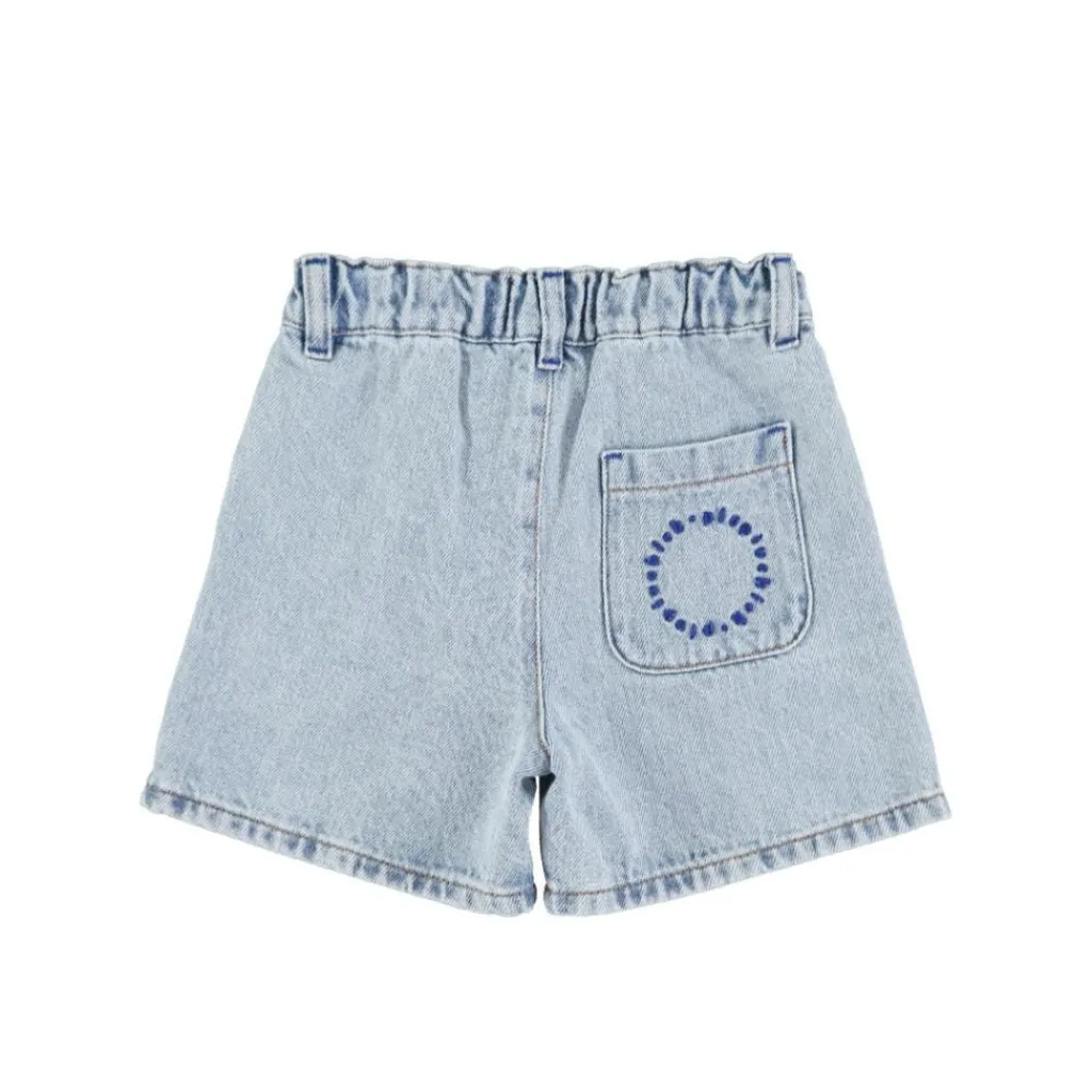 Piupiuchick Jongensshort - Washed blue denim - New