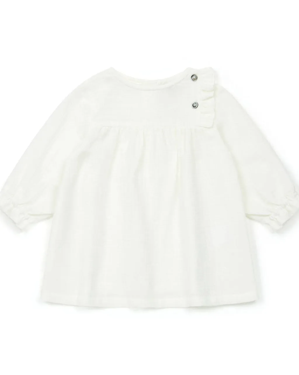 Bonton Jurkje in geweven katoen baby - Creme - Best