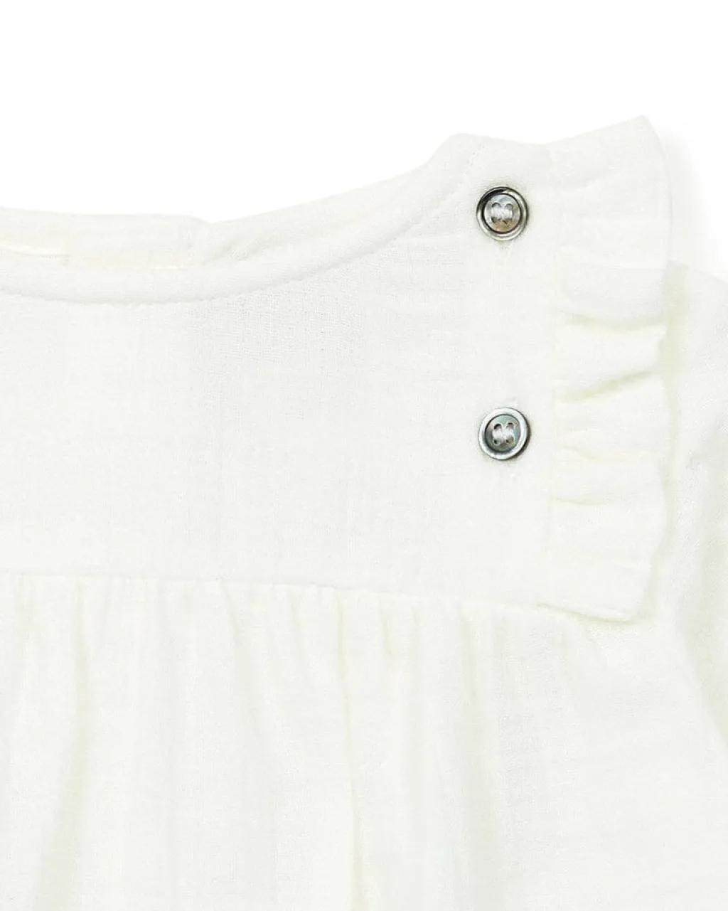 Bonton Jurkje in geweven katoen baby - Creme - Best