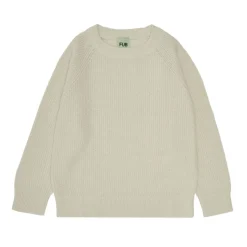 FUB Katoenen Rib Sweater - Ecru - Outlet