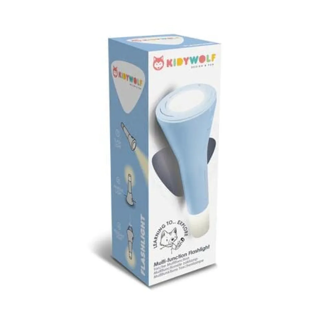 Kidywolf Kidyflashlight - multifunctionele zaklamp - blauw - Clearance