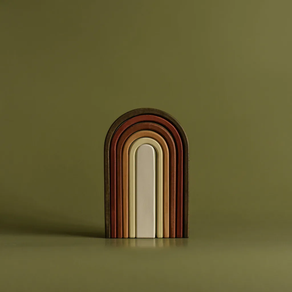 Min Min Copenhagen Kleine regenboog hout - Earthy - Outlet