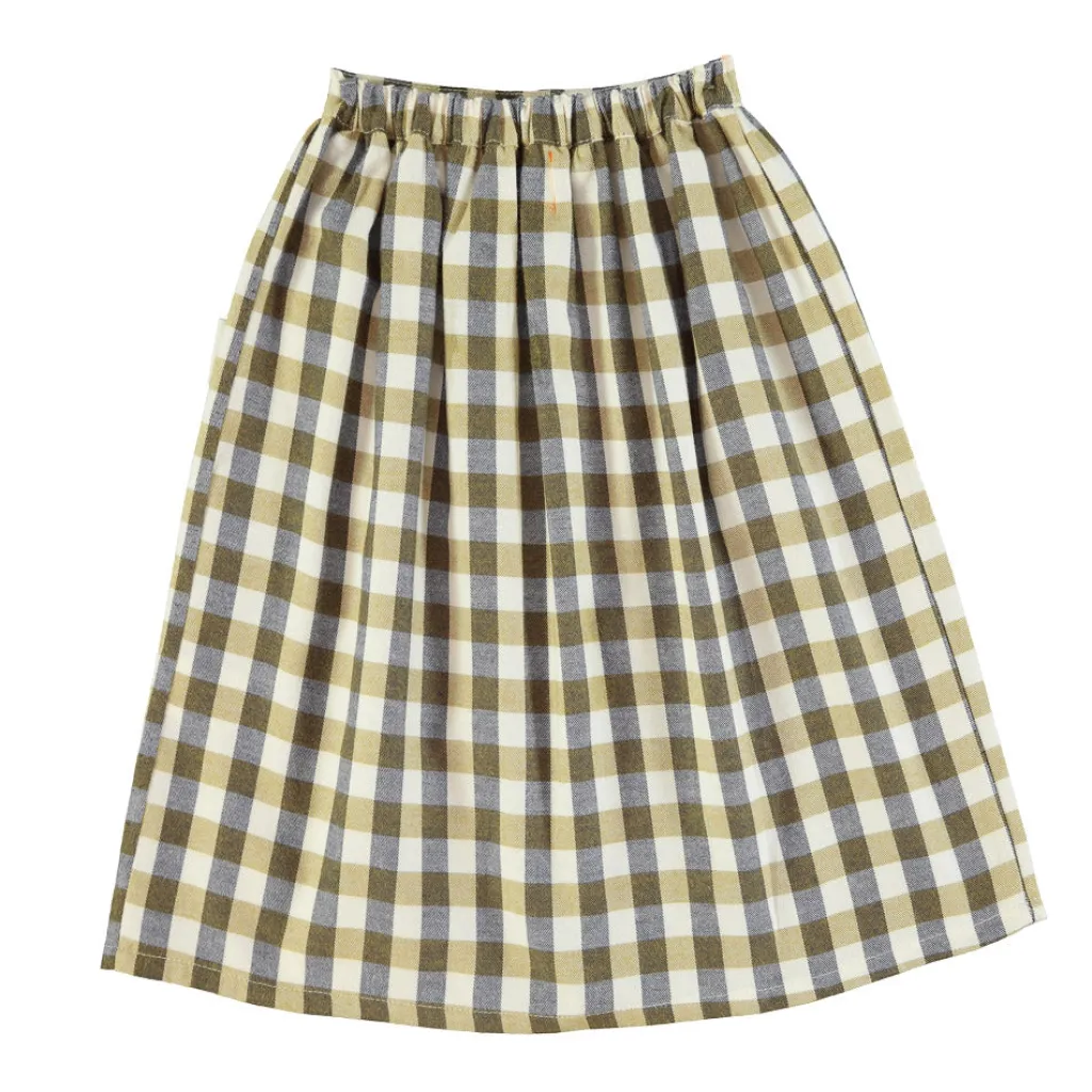 Piupiuchick Lange rok - brown checkered - Clearance