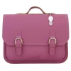 Own Stuff Lederen boekentas met gespen - Plum - Online