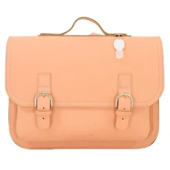 Own Stuff Lederen boekentas met gespen - Peach - Hot