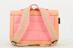 Own Stuff Lederen boekentas met gespen - Peach - Hot