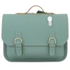 Own Stuff Lederen boekentas met gespen - Azul - Discount