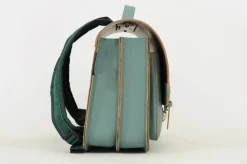 Own Stuff Lederen boekentas met gespen - Azul - Discount