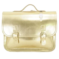 Own Stuff Lederen boekentas met gespen - Gold - New