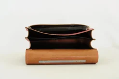 Own Stuff Lederen boekentas met gespen - Leo Antique Pink -