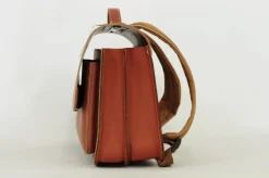 Own Stuff Lederen boekentas met magneetsluiting - Chestnut - Discount