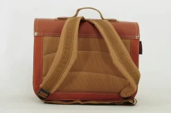 Own Stuff Lederen boekentas met magneetsluiting - Chestnut - Discount