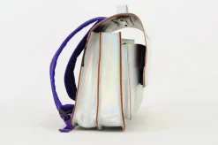 Own Stuff Lederen boekentas met magneetsluiting - Silver - Online