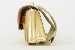 Own Stuff Lederen boekentas met magneetsluiting - Gold - Outlet