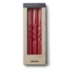 Humdakin Lot de 4 bougies torsadées - Christmas red - Best