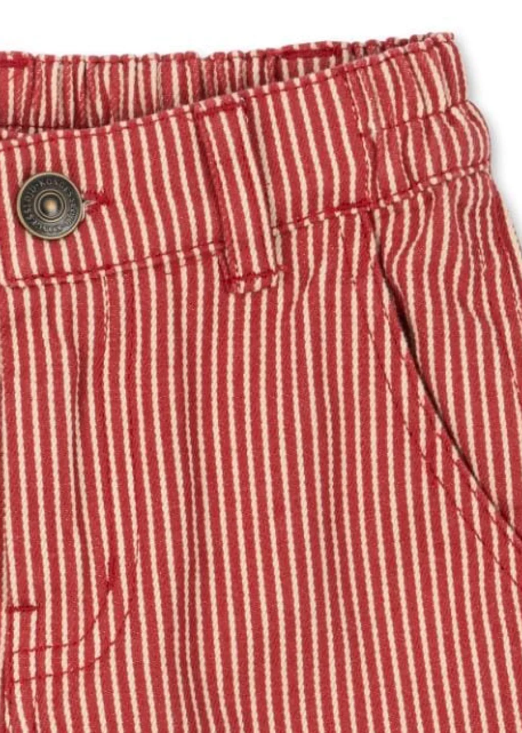 Konges Slojd Luc broek - Milk rouge stripe - Hot