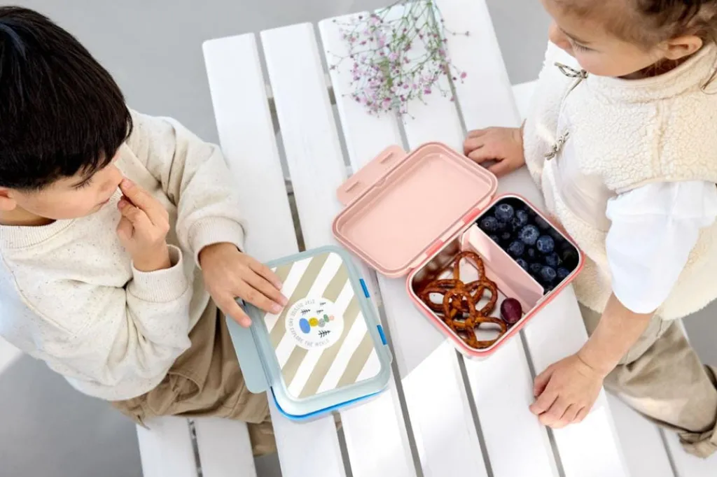 Lässig Lunchbox stainless steel - Sunny Explorer - groen/blauw - Online