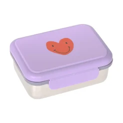 Lässig Lunchbox stainless steel - Little Gang - Heart Lilac - Outlet