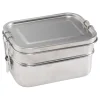 Haps Nordic Lunchbox stainless steel - Large double layer - Best