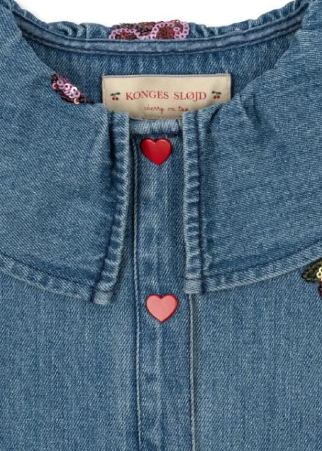 Konges Slojd Magot denim shirt - Sequin vitamins -
