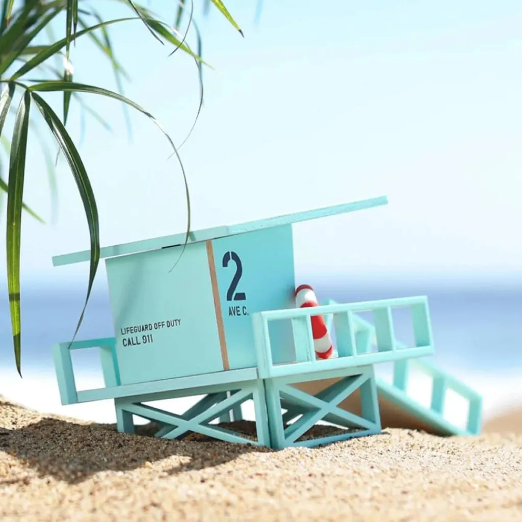 Candylab Malibu lifeguard beach tower -