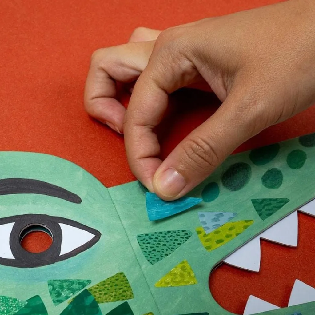 Londji Masker met stickers Be Wild! - Krokodil - Sale