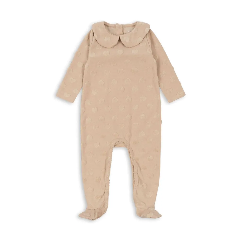 Konges Slojd Miffie onesie met kraagje - Smoke gray -