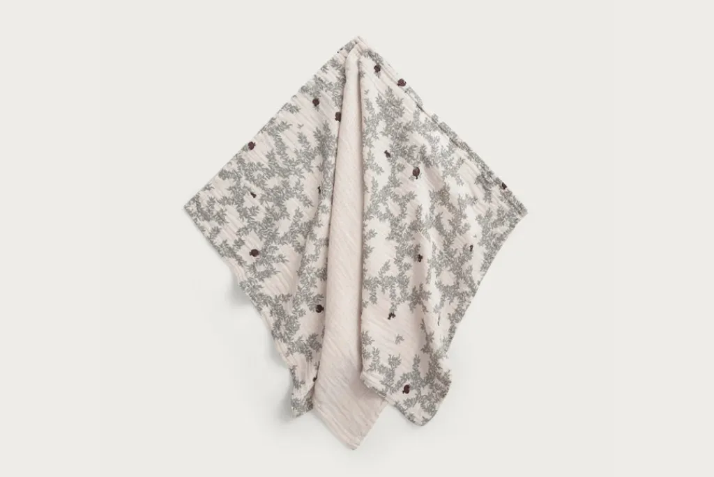 Garbo & Friends muslin burp cloths 3 pcs - pomegranate - Hot