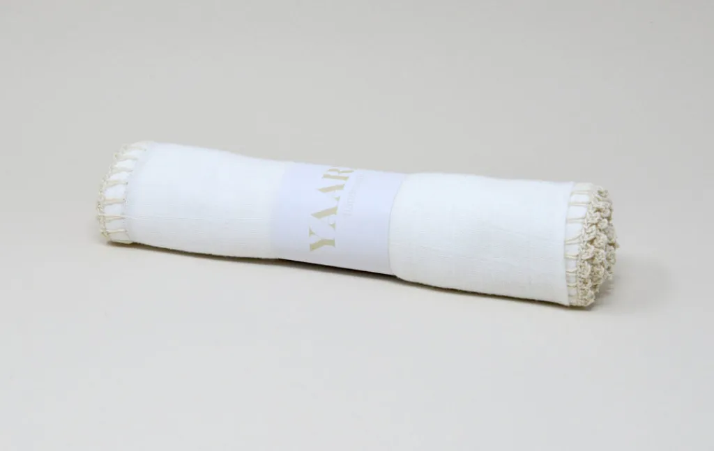 Yaarn Muslin swaddle 70x70cm handgemaakt Medium - Beige - Sale