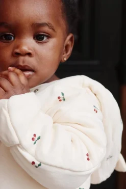 Konges Slojd Newborn onesie met kap - Cherry - Online