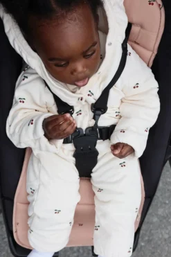 Konges Slojd Newborn onesie met kap - Cherry - Online