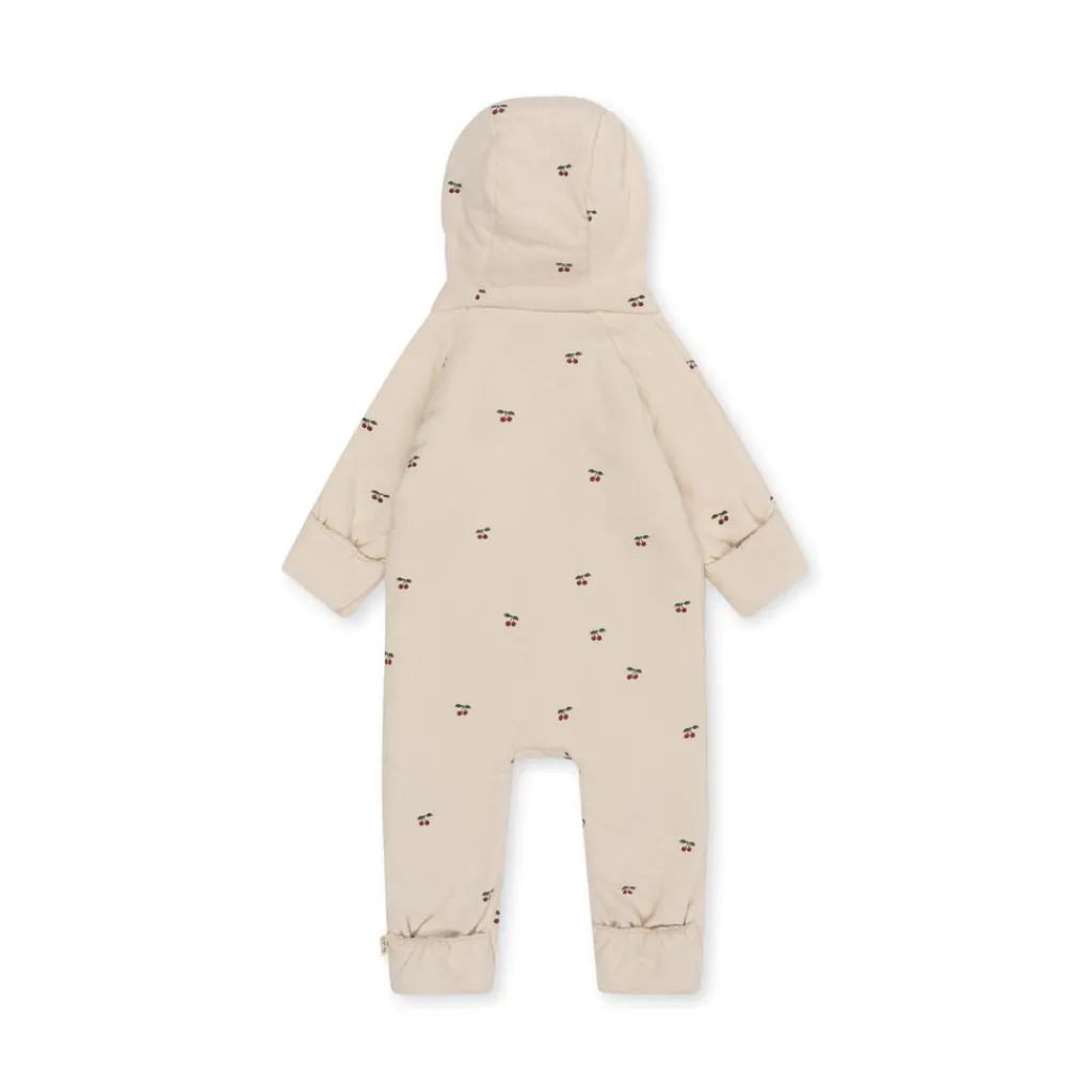 Konges Slojd Newborn onesie met kap - Cherry - Online