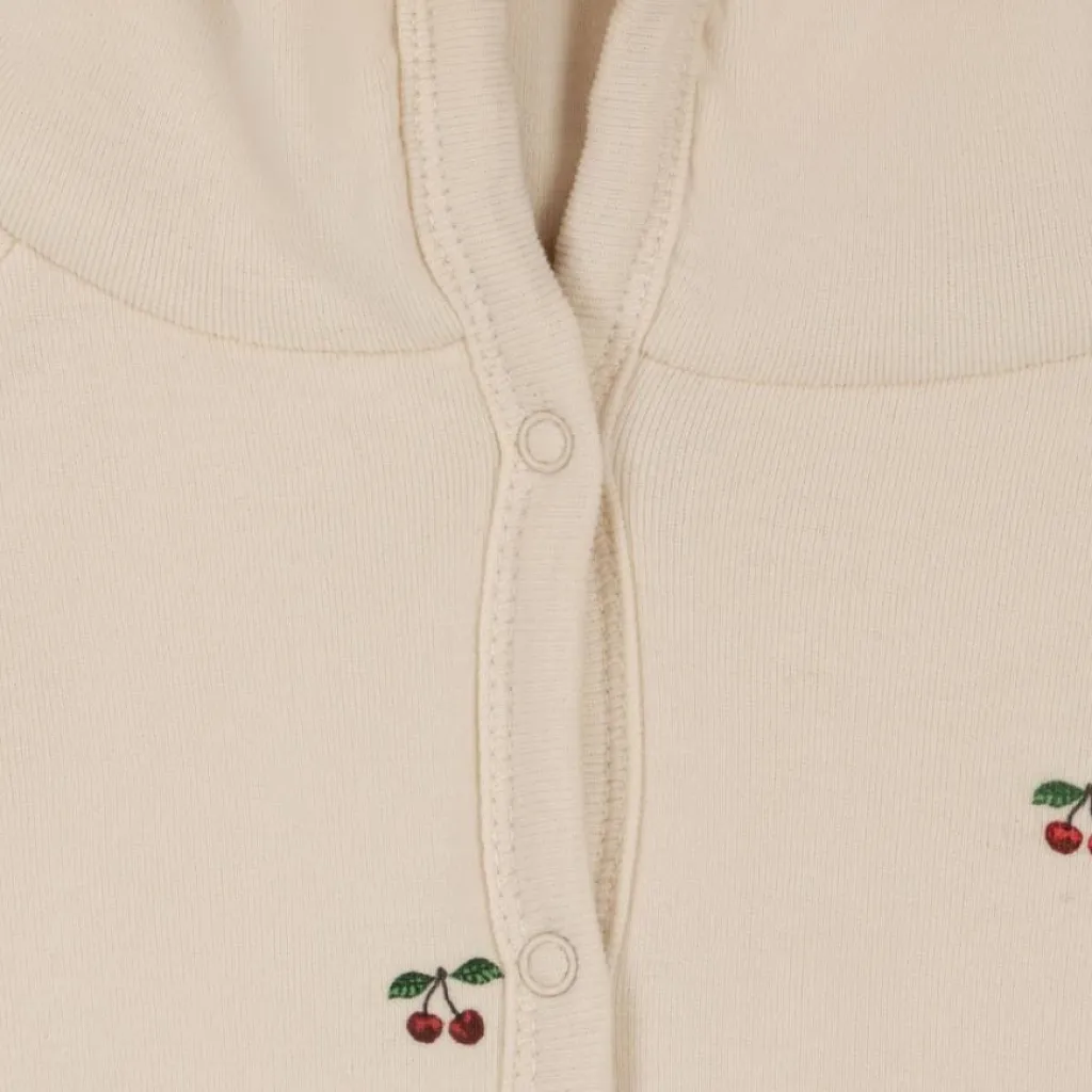 Konges Slojd Newborn onesie met kap - Cherry - Online