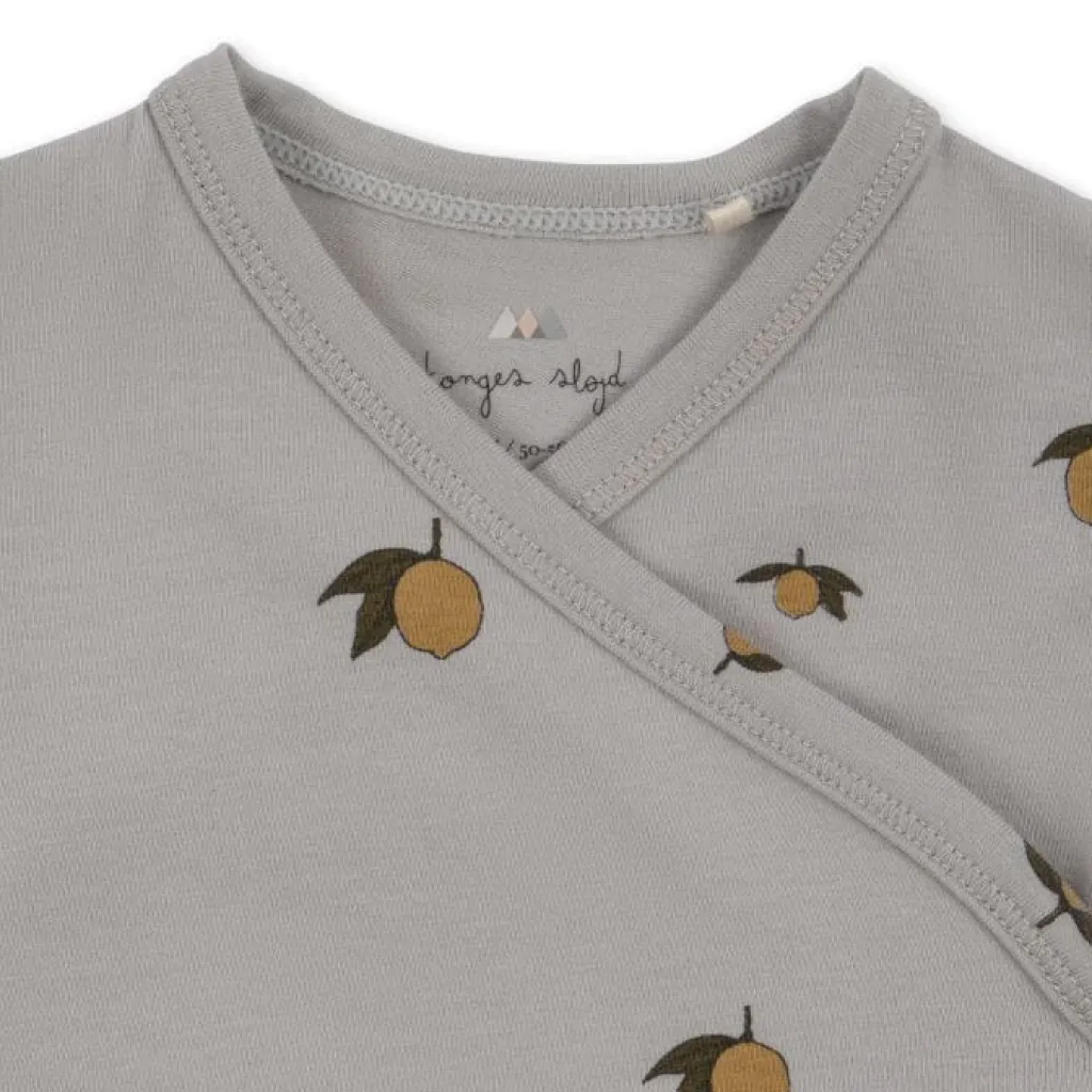 Konges Slojd Newborn onesie met lange mouwen - Lemon Harbor - New