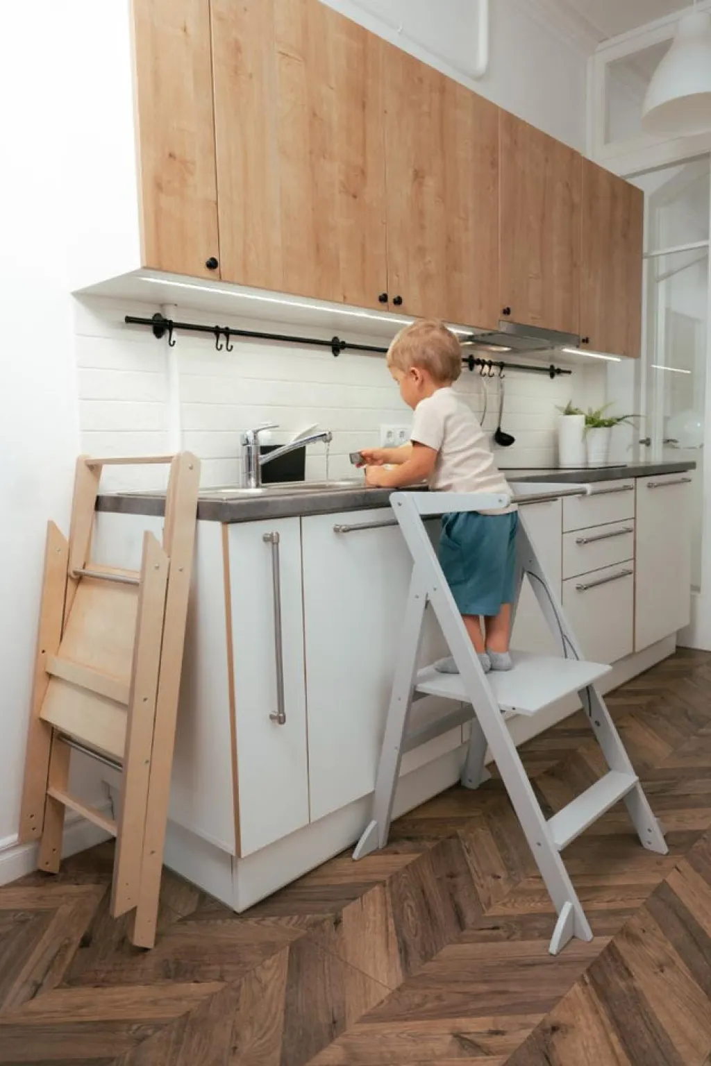 Ette Tete Opvouwbare & verstelbare leertoren Step'n'Fold - Grijs - Online