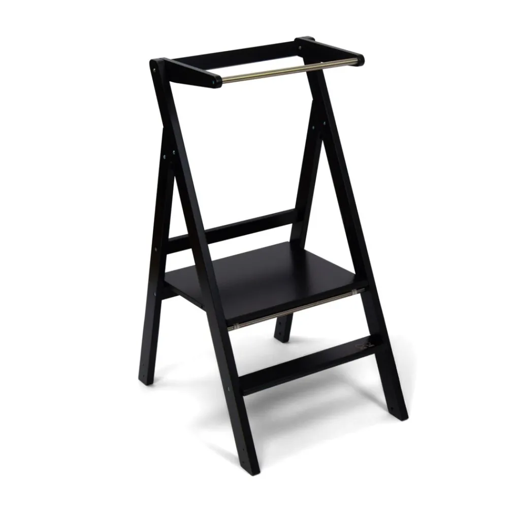 Ette Tete Opvouwbare & verstelbare leertoren Step'n'Fold - Zwart - Hot