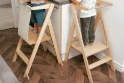 Ette Tete Opvouwbare & verstelbare leertoren Step'n'Fold - Naturel - Discount