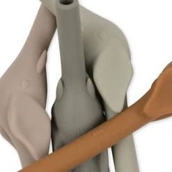 Konges Slojd Pailles en silicone éléphant - Almond mix - Clearance