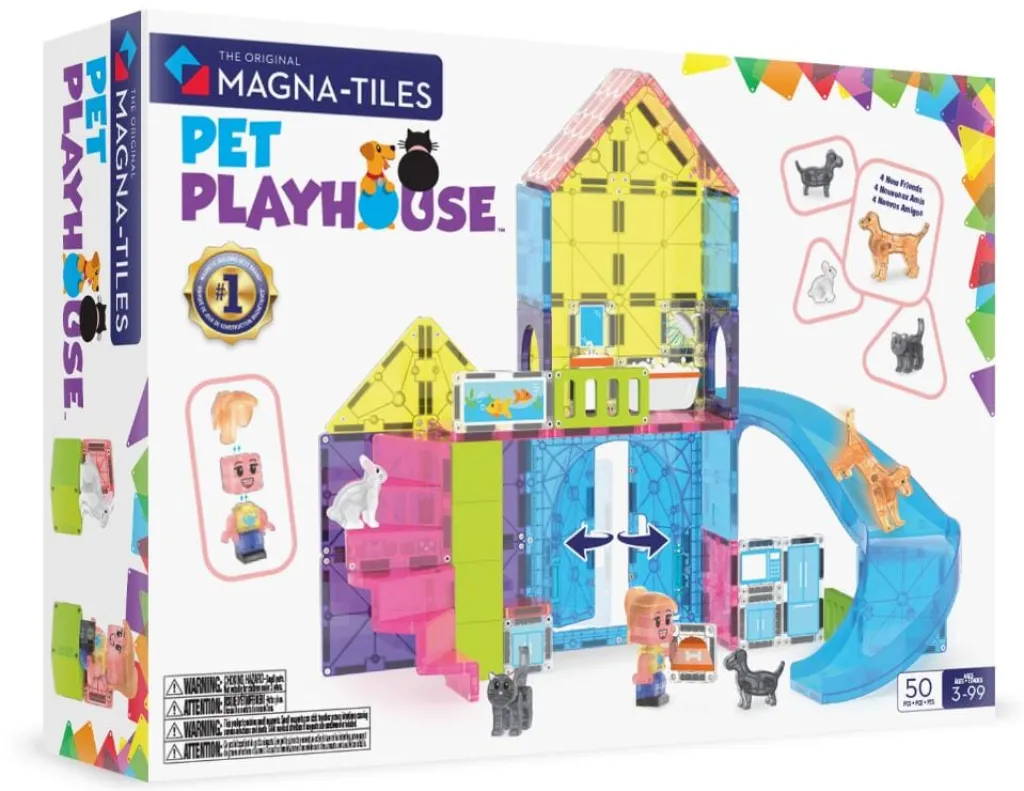 Magna-Tiles Pet Playhouse set - 50 stuks - Hot