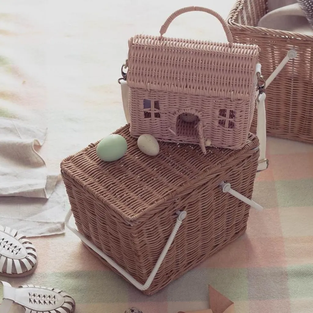 Olli Ella Piki rattan basket - Medium - Online