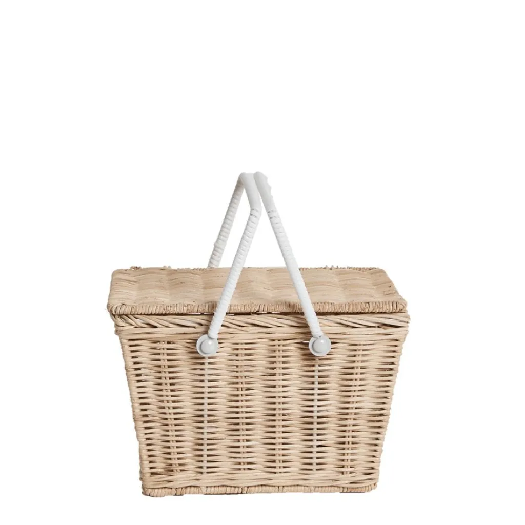 Olli Ella Piki rattan basket - Straw - Sale