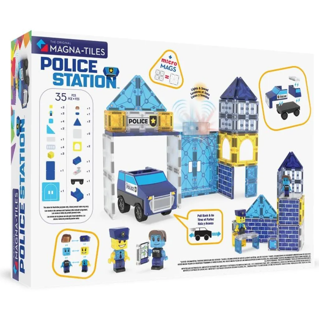Magna-Tiles Police Station set - 35 stuks -