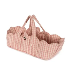 Konges Slojd Poppendraagmand - Powder Pink Check - Discount