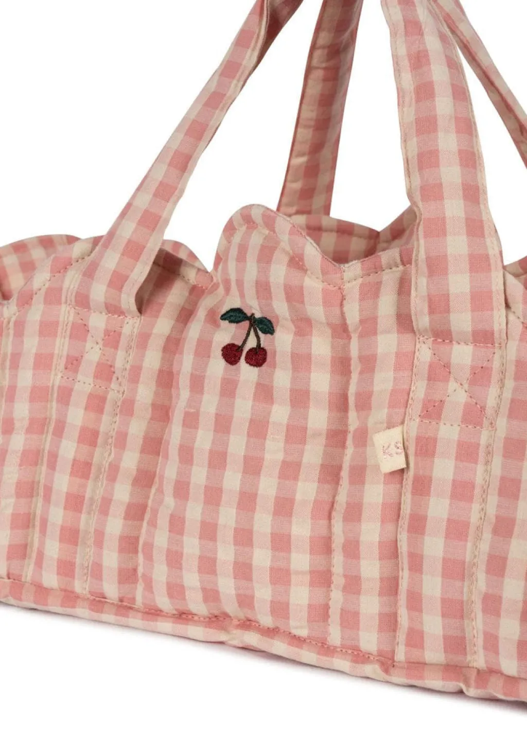 Konges Slojd Poppendraagmand - Powder Pink Check - Discount